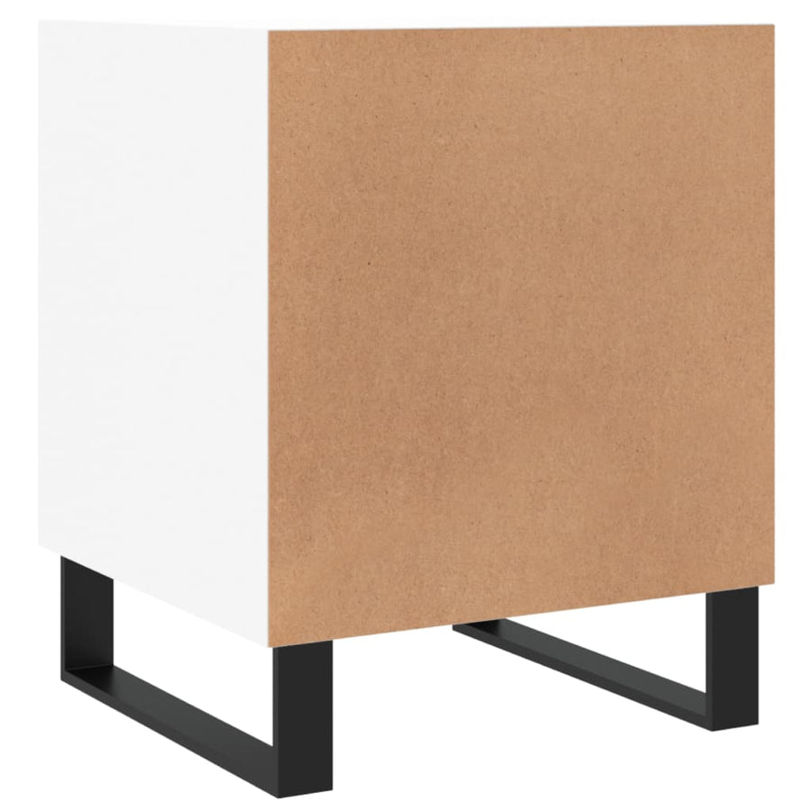 Nachtkastjes 2 St 40X40X50 Cm Bewerkt Hout Wit