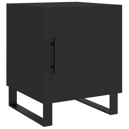 Nachtkastjes 40X40X50 Cm Bewerkt Hout 2 Zwart