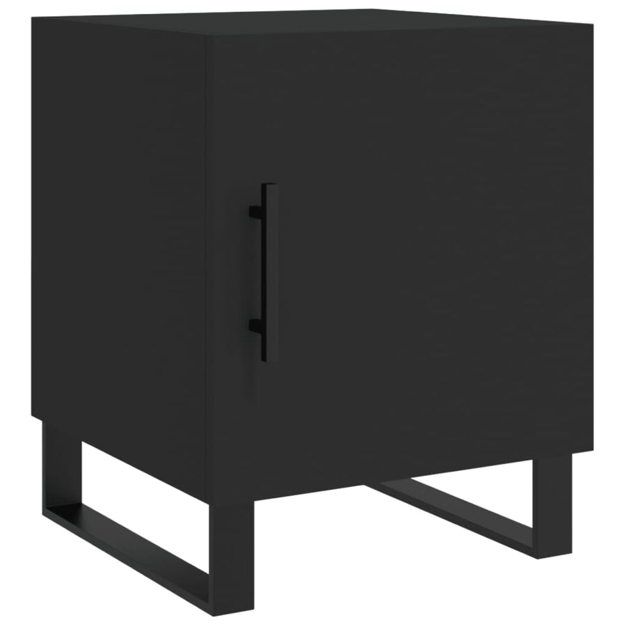 Nachtkastjes 40X40X50 Cm Bewerkt Hout 2 Zwart