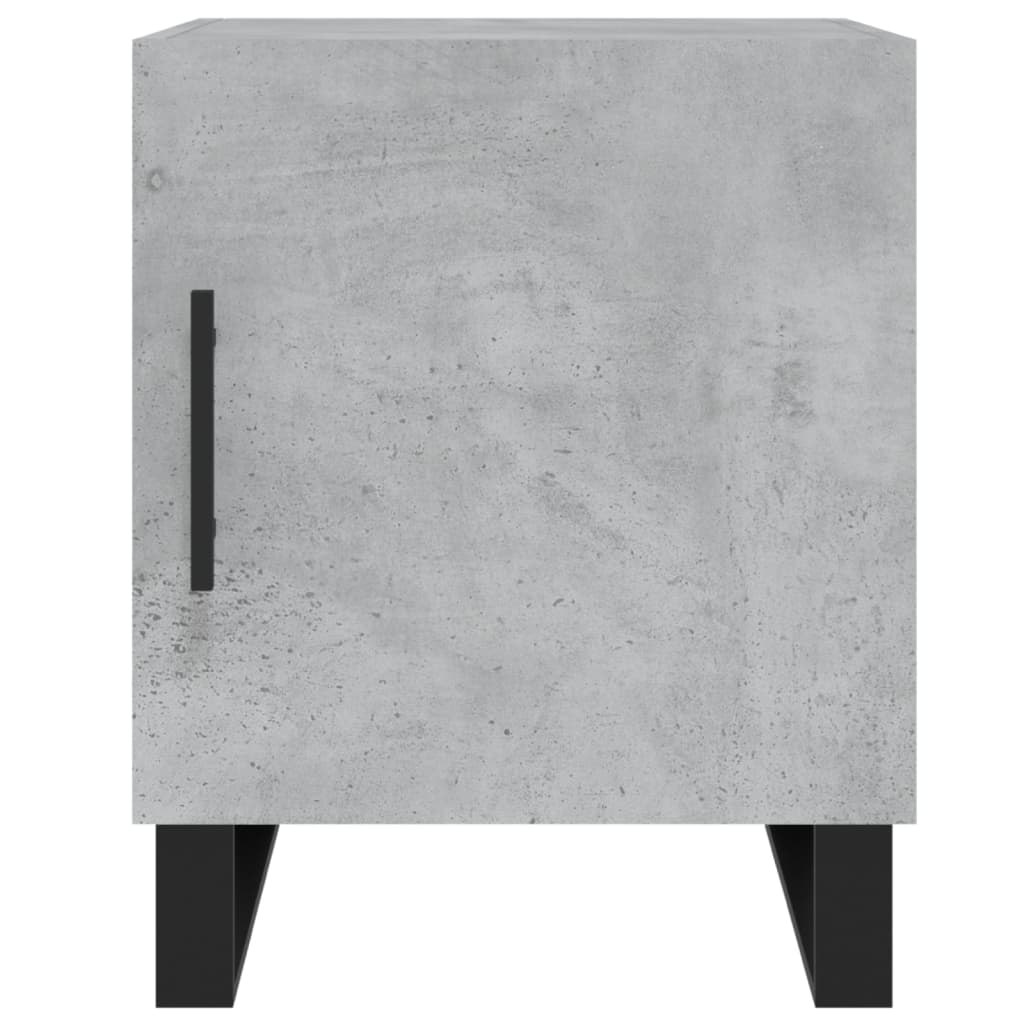 Nachtkastjes 2 St 40X40X50 Cm Bewerkt Hout Betongrijs
