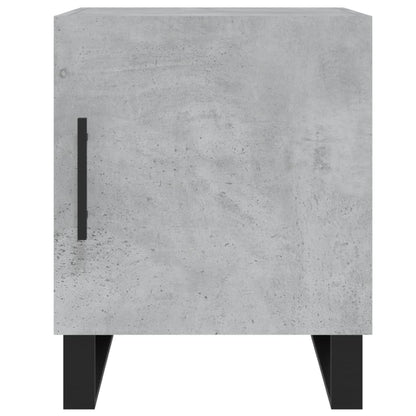 Nachtkastjes 2 St 40X40X50 Cm Bewerkt Hout Betongrijs