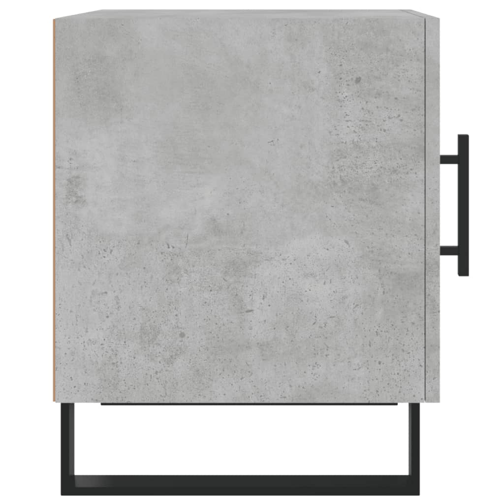 Nachtkastjes 2 St 40X40X50 Cm Bewerkt Hout Betongrijs