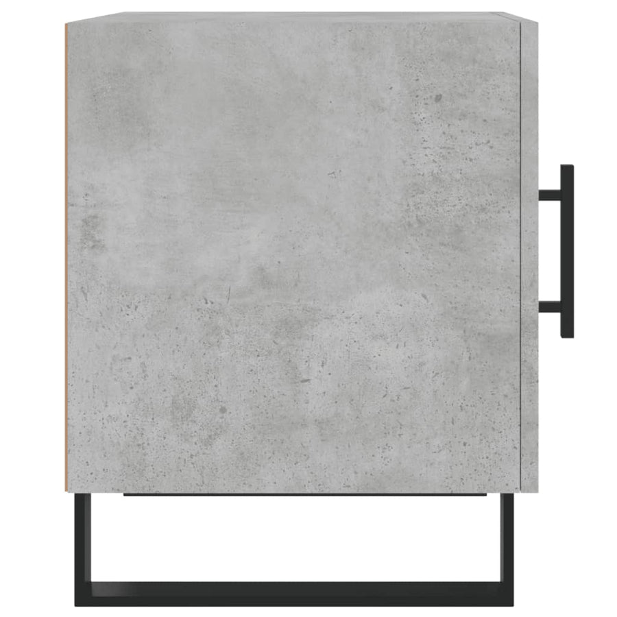 Nachtkastjes 2 St 40X40X50 Cm Bewerkt Hout Betongrijs