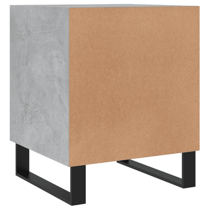 Nachtkastjes 2 St 40X40X50 Cm Bewerkt Hout Betongrijs