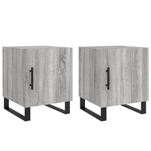 Nachtkastjes 2 St 40X40X50 Cm Bewerkt Hout Grijs Sonoma Eiken