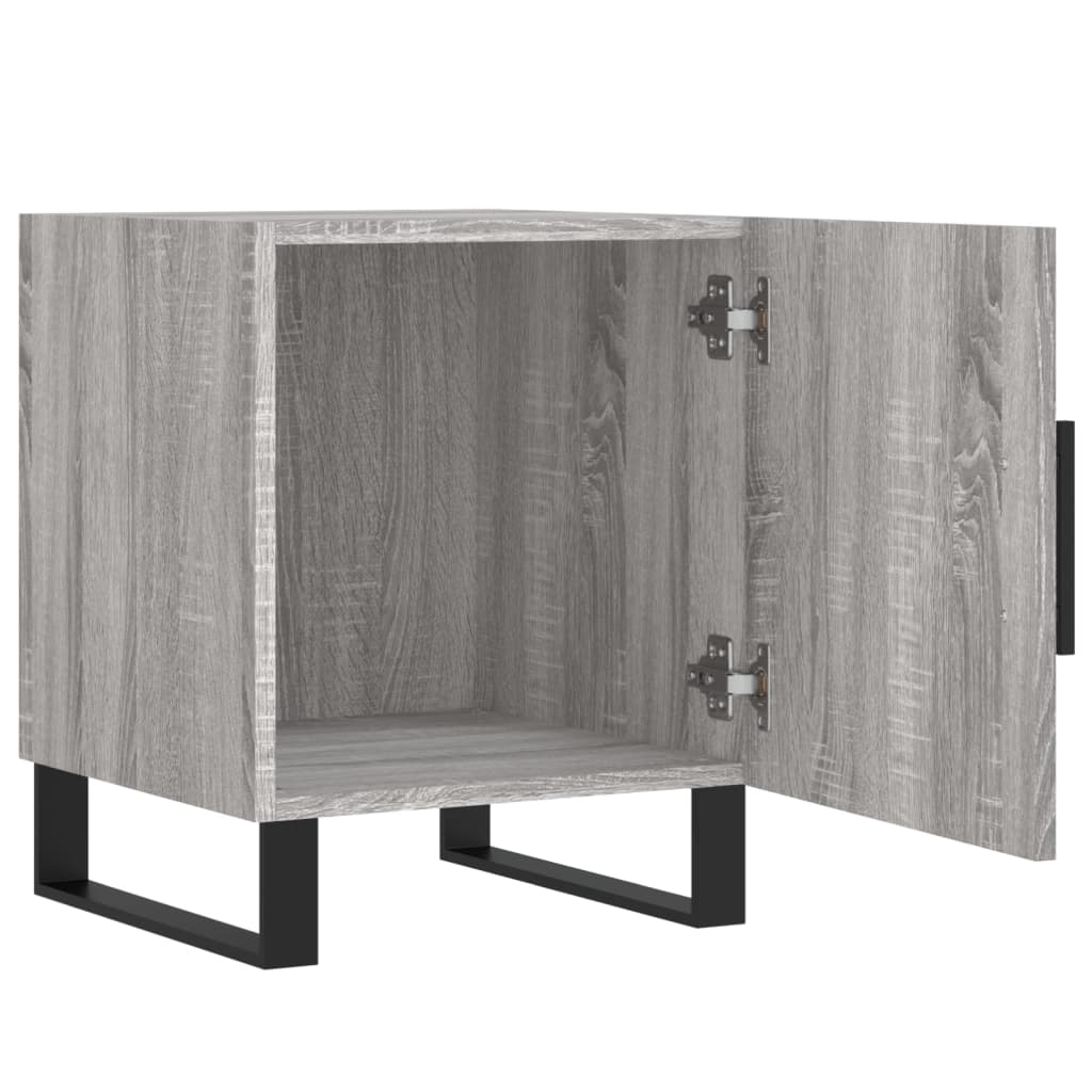 Nachtkastjes 2 St 40X40X50 Cm Bewerkt Hout Grijs Sonoma Eiken