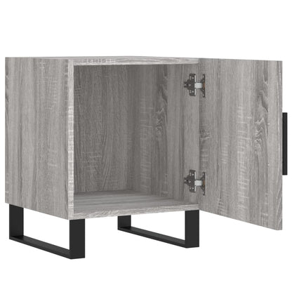 Nachtkastjes 2 St 40X40X50 Cm Bewerkt Hout Grijs Sonoma Eiken