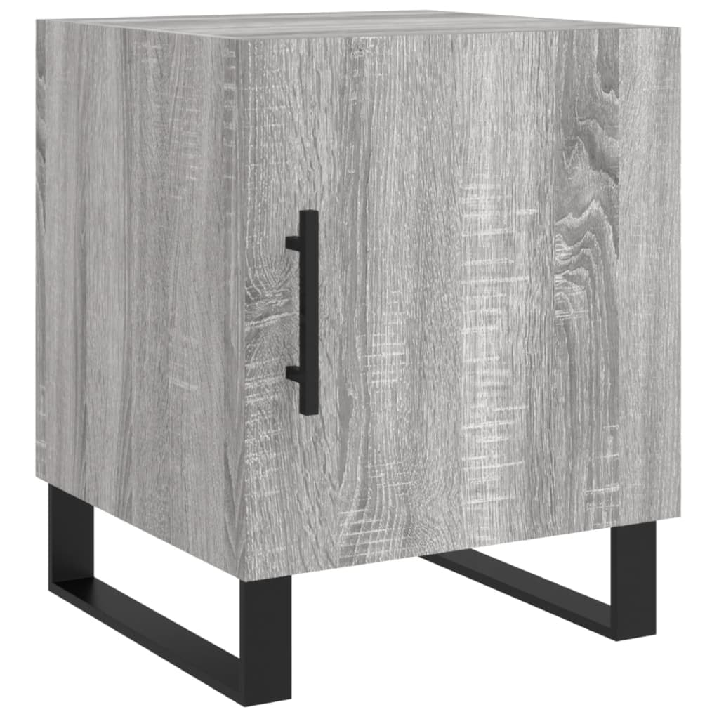 Nachtkastjes 2 St 40X40X50 Cm Bewerkt Hout Grijs Sonoma Eiken