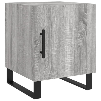Nachtkastjes 2 St 40X40X50 Cm Bewerkt Hout Grijs Sonoma Eiken