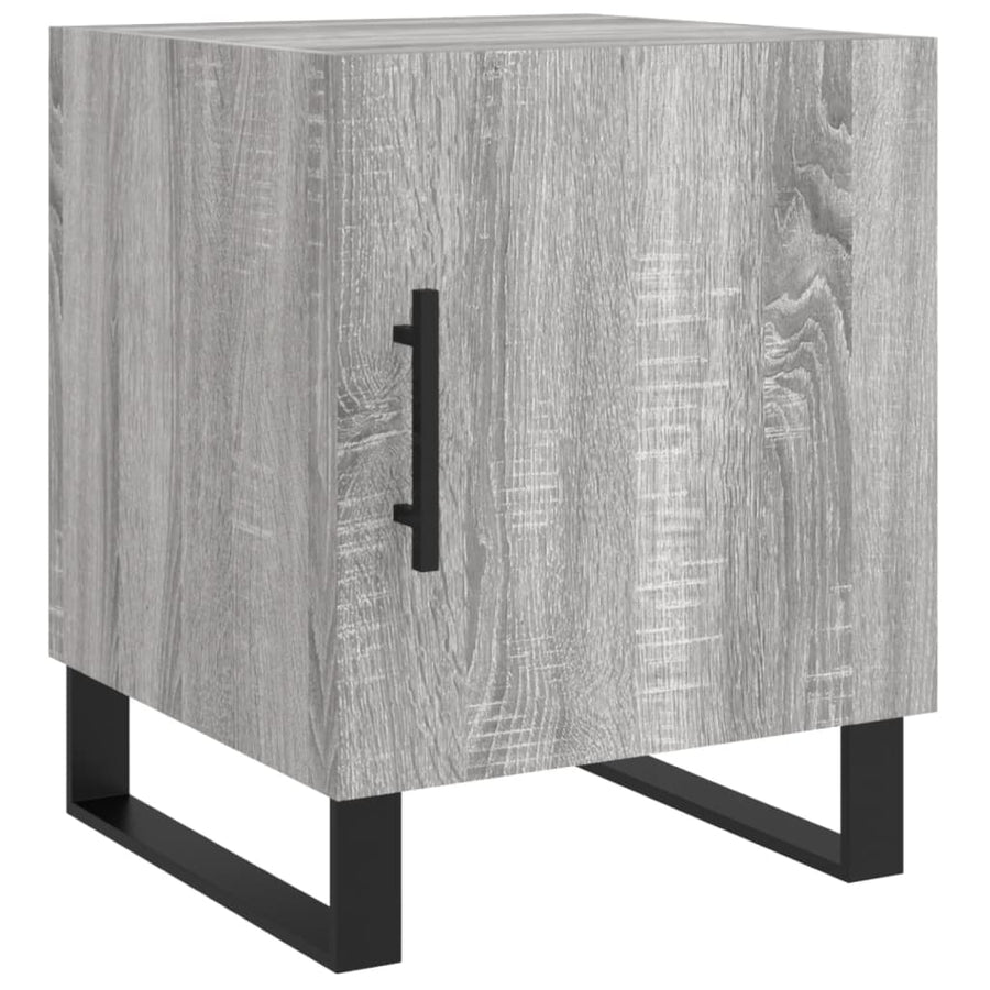 Nachtkastjes 2 St 40X40X50 Cm Bewerkt Hout Grijs Sonoma Eiken
