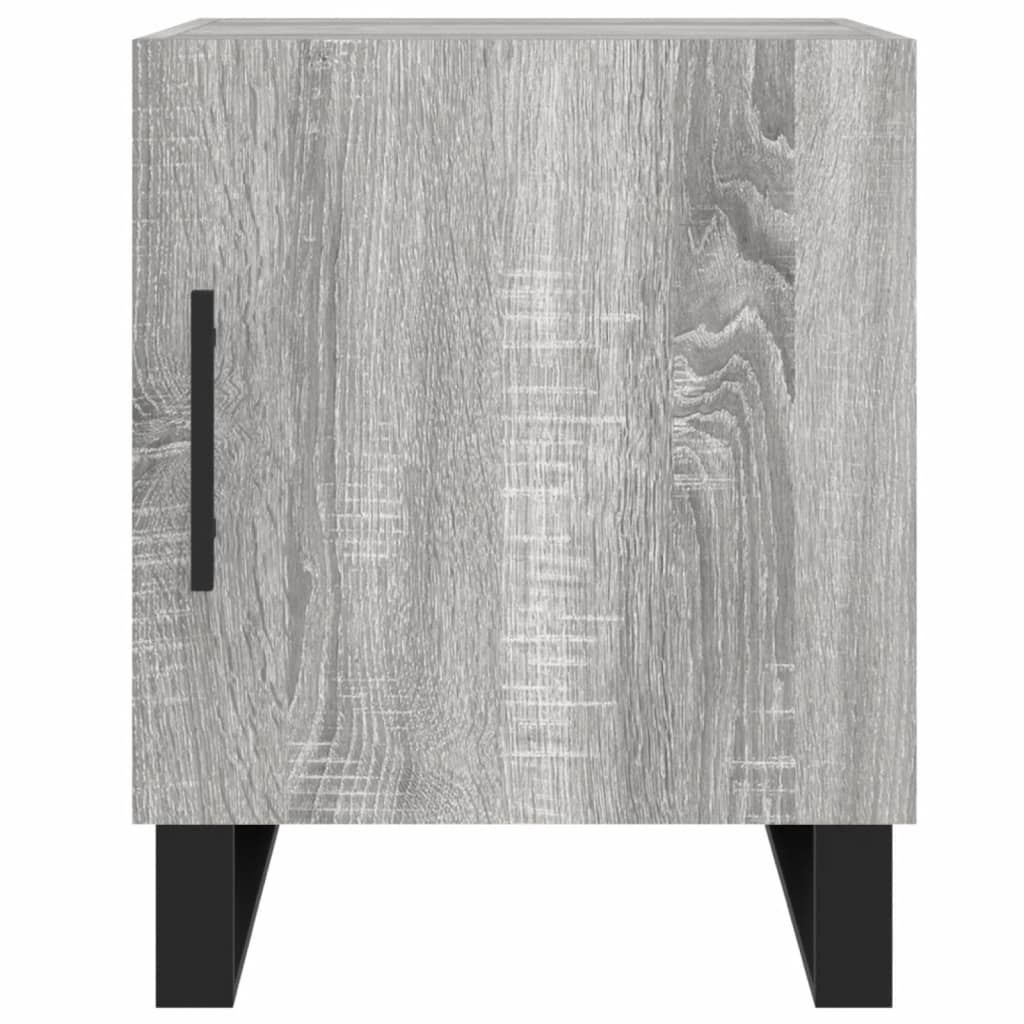 Nachtkastjes 2 St 40X40X50 Cm Bewerkt Hout Grijs Sonoma Eiken