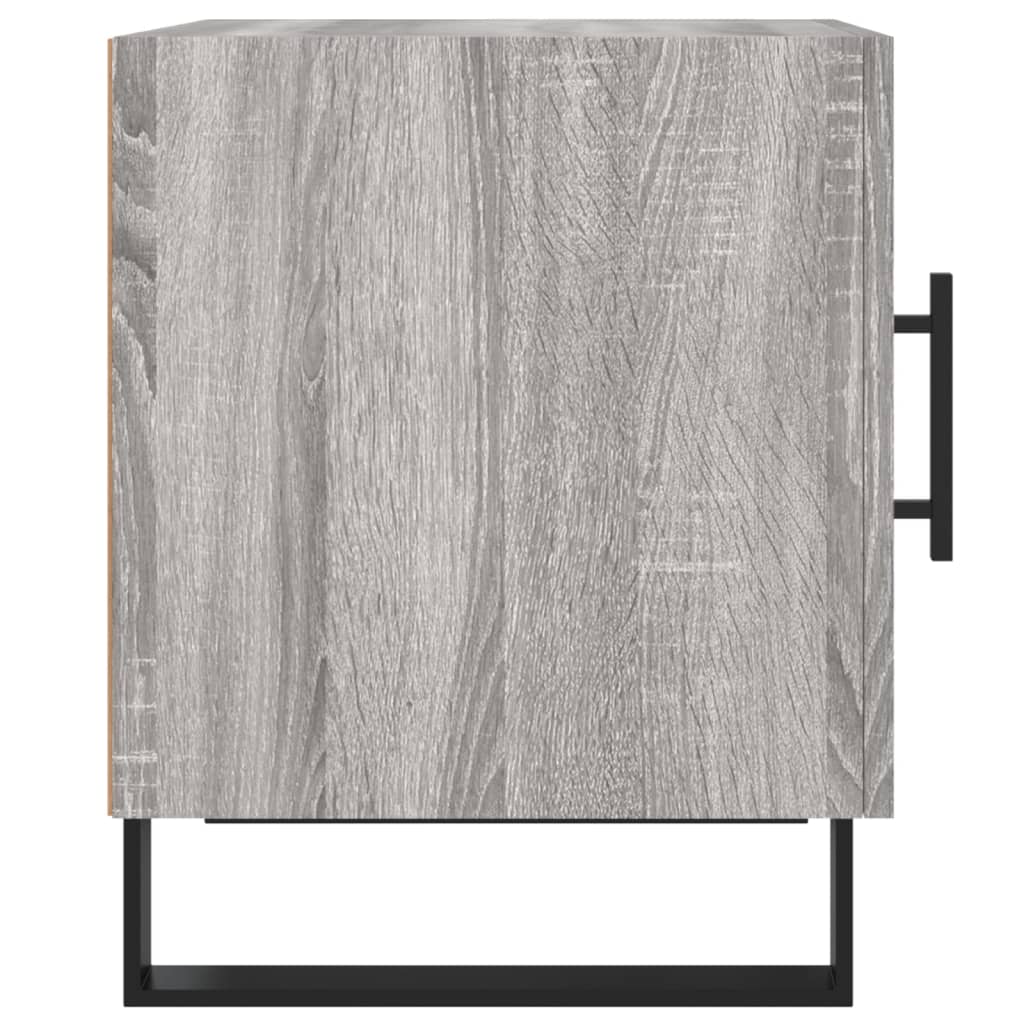 Nachtkastjes 2 St 40X40X50 Cm Bewerkt Hout Grijs Sonoma Eiken