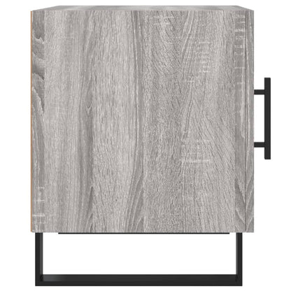 Nachtkastjes 2 St 40X40X50 Cm Bewerkt Hout Grijs Sonoma Eiken
