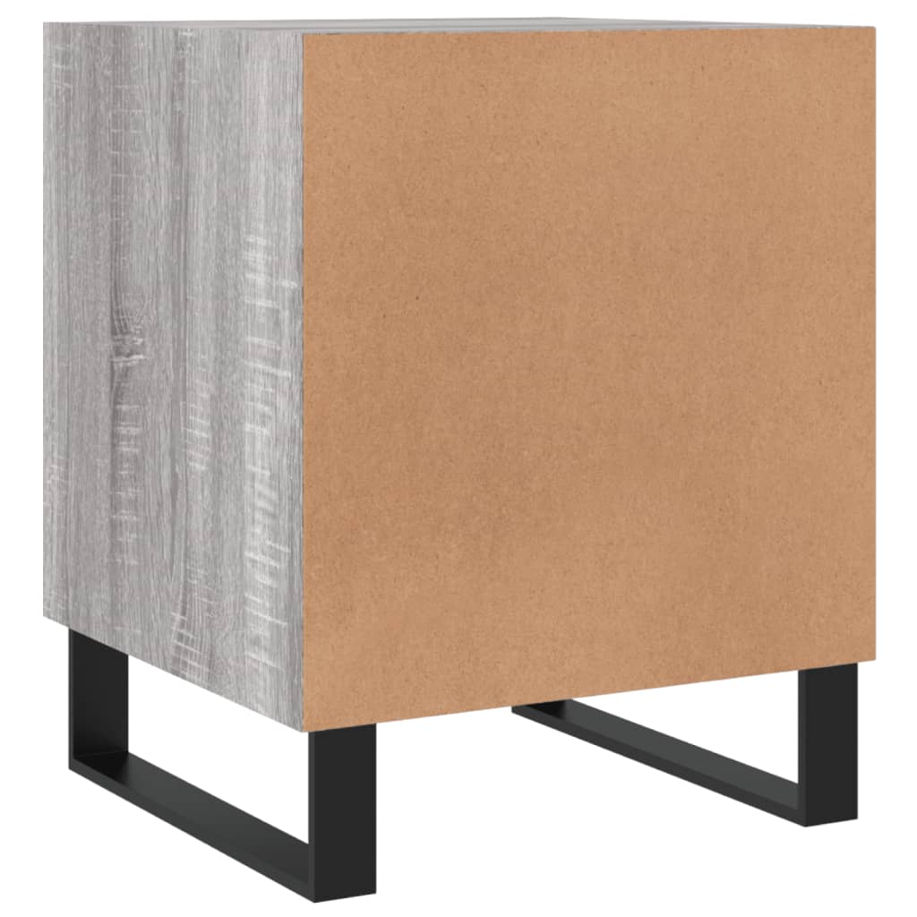 Nachtkastjes 2 St 40X40X50 Cm Bewerkt Hout Grijs Sonoma Eiken