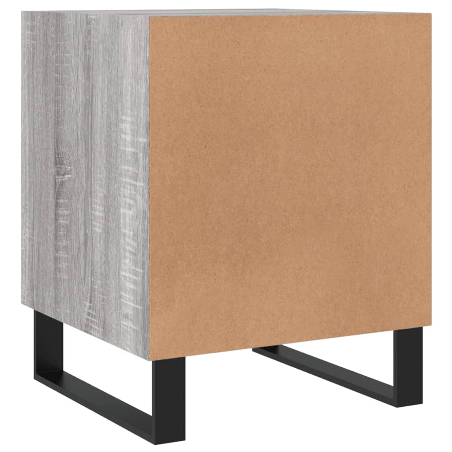 Nachtkastjes 2 St 40X40X50 Cm Bewerkt Hout Grijs Sonoma Eiken