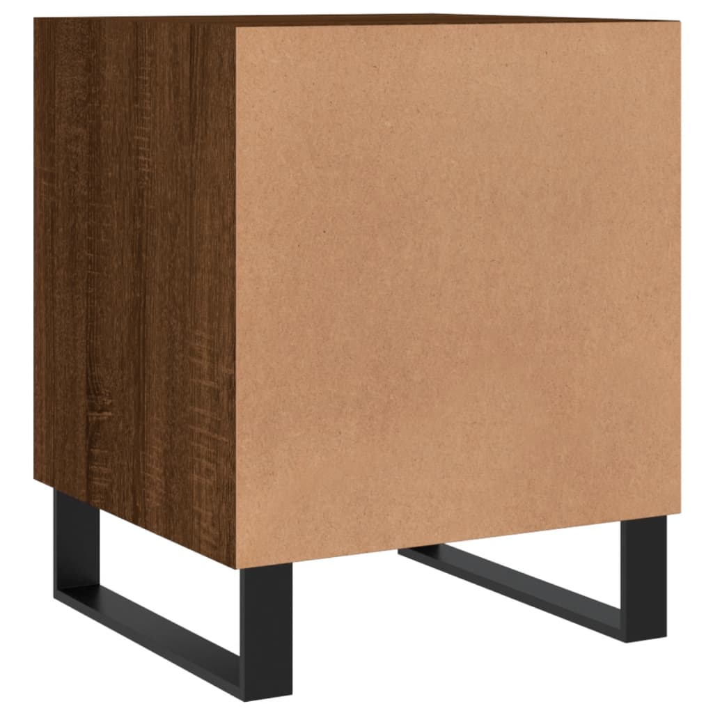 Nachtkastje 40X40X50 Cm Bewerkt Hout Bruin Eikenkleur