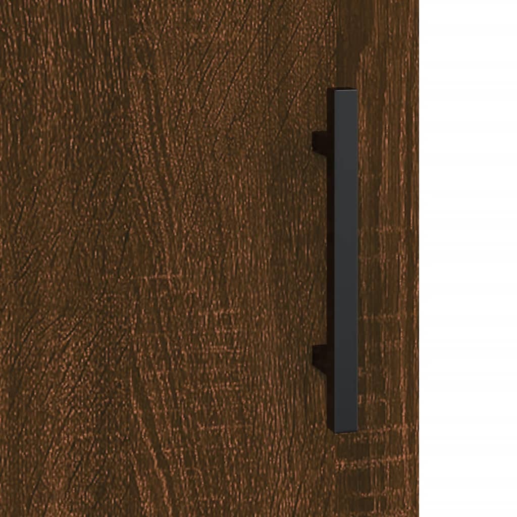 Nachtkastjes 2 St 40X40X50 Cm Bewerkt Hout Bruin Eikenkleur
