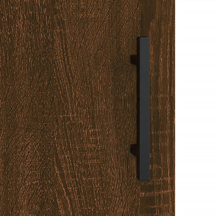 Nachtkastjes 2 St 40X40X50 Cm Bewerkt Hout Bruin Eikenkleur