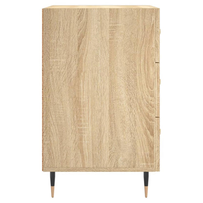 Nachtkastje 40X40X66 Cm Bewerkt Hout Kleurig Sonoma eiken