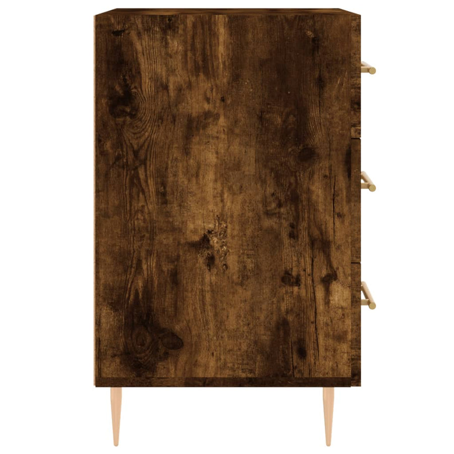 Nachtkastje 40X40X66 Cm Bewerkt Hout Kleurig