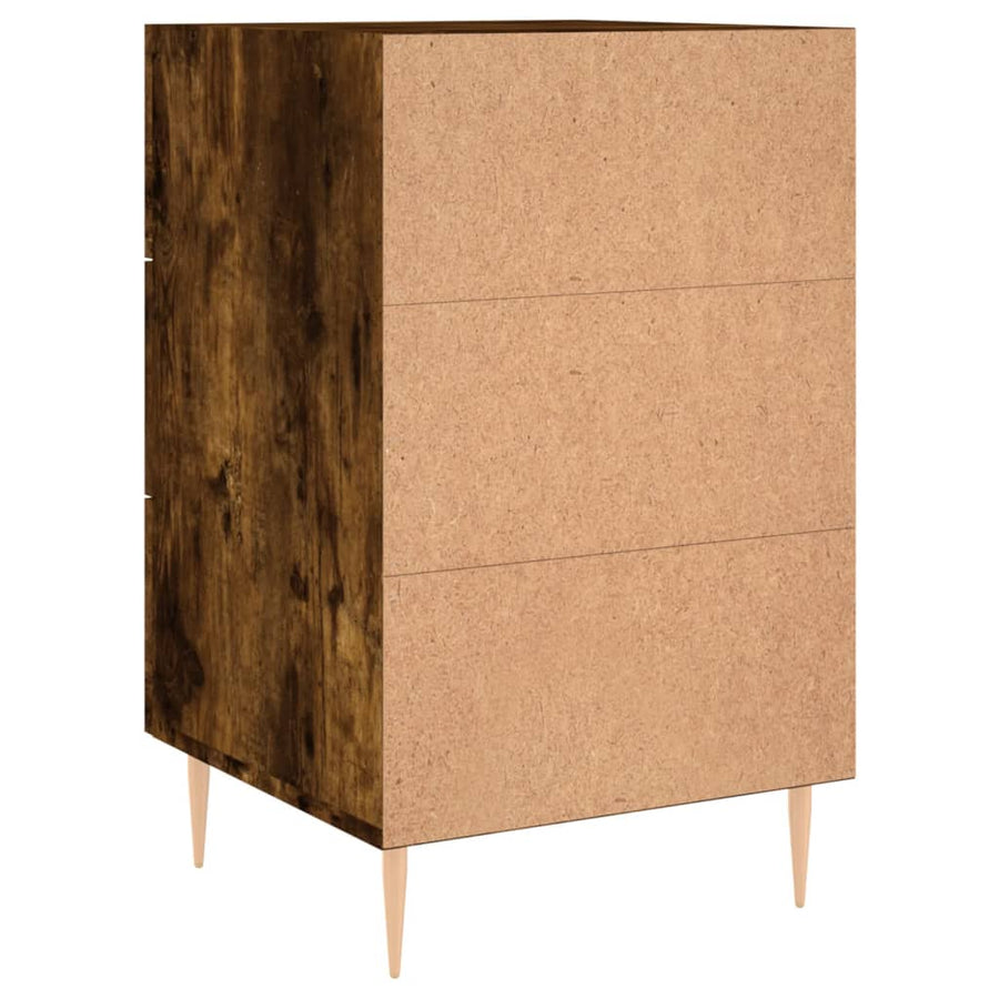 Nachtkastje 40X40X66 Cm Bewerkt Hout Kleurig