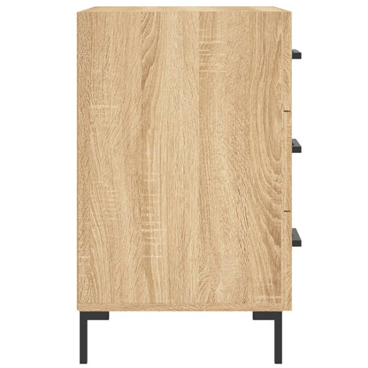 Nachtkastje 40X40X66 Cm Bewerkt Hout Kleurig Sonoma eiken