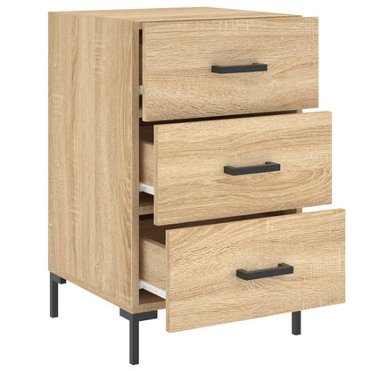 Nachtkastje 40X40X66 Cm Bewerkt Hout Kleurig Sonoma eiken