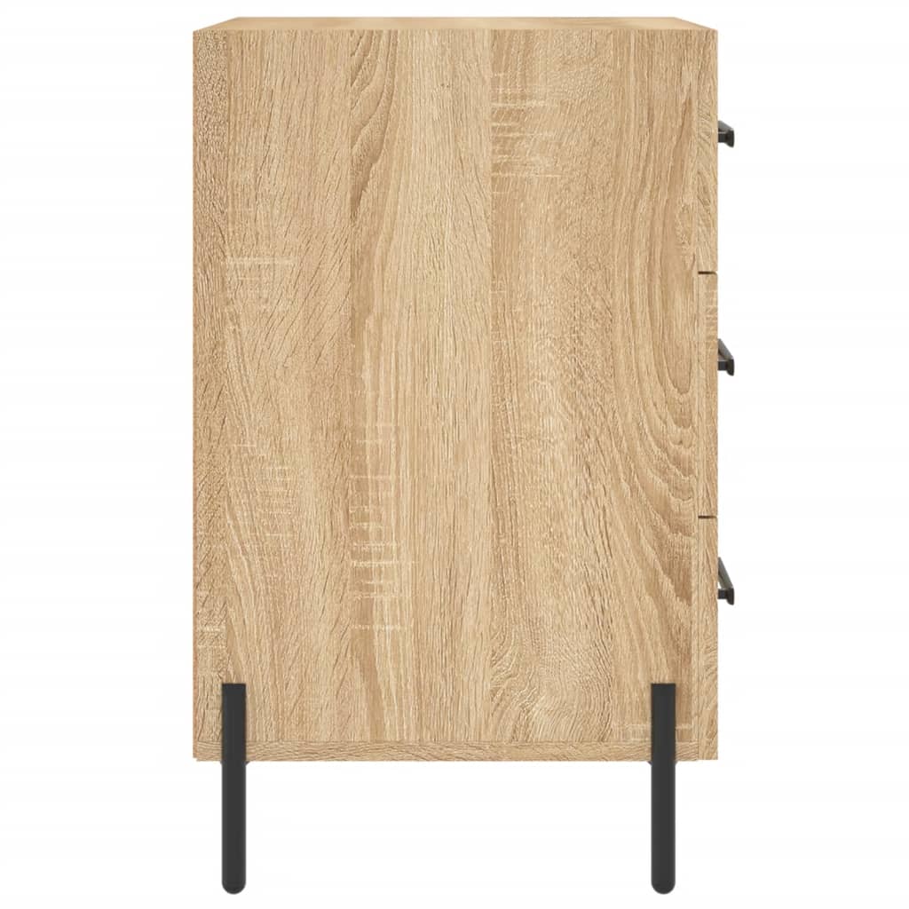 Nachtkastje 40X40X66 Cm Bewerkt Hout Kleurig Sonoma eiken