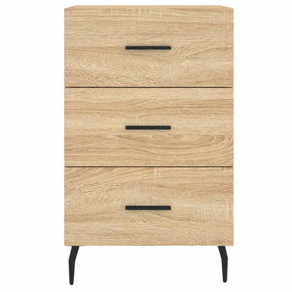 Nachtkastje 40X40X66 Cm Bewerkt Hout Kleurig Sonoma eiken