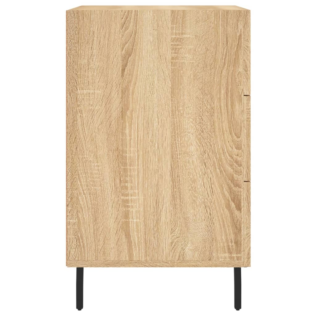 Nachtkastje 40X40X66 Cm Bewerkt Hout Kleurig Sonoma eiken