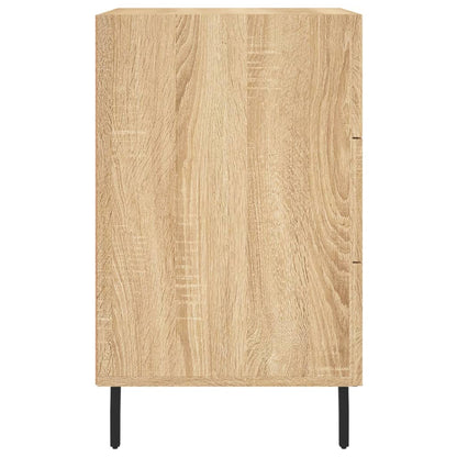 Nachtkastje 40X40X66 Cm Bewerkt Hout Kleurig Sonoma eiken