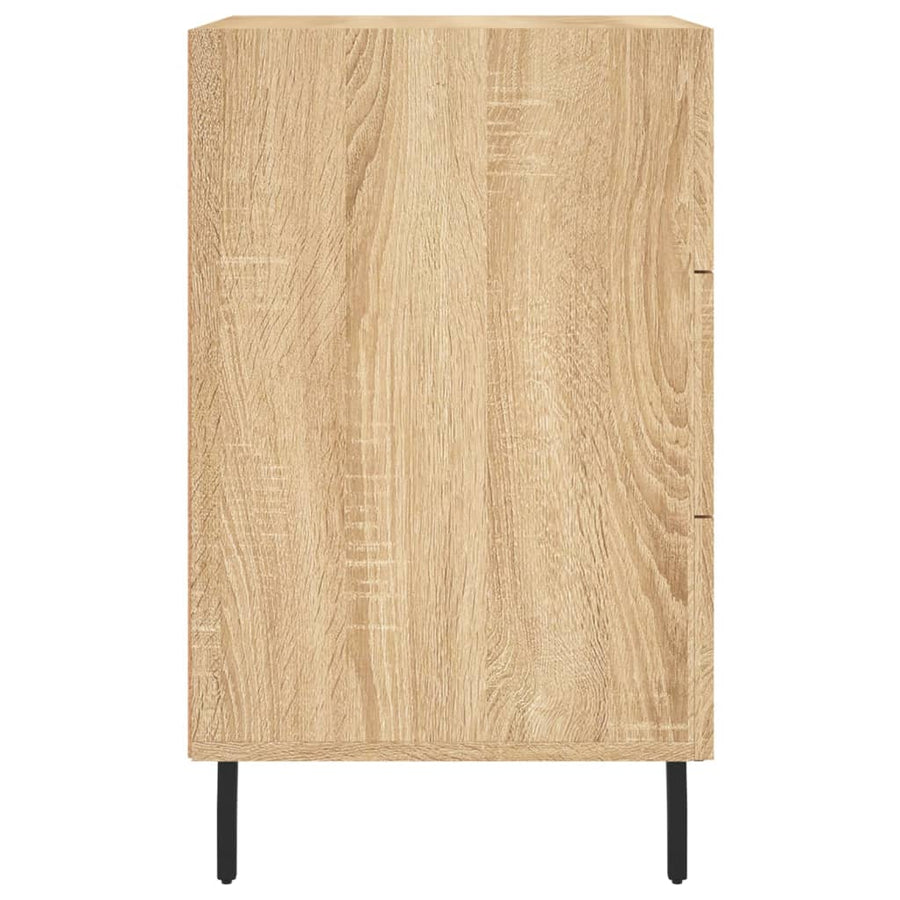Nachtkastje 40X40X66 Cm Bewerkt Hout Kleurig Sonoma eiken