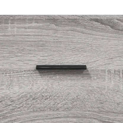 Nachtkastje 40X40X66 Cm Bewerkt Hout Eikenkleurig Grijs sonoma