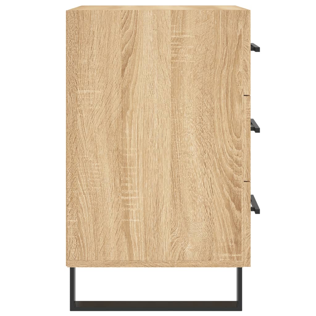 Nachtkastje 40X40X66 Cm Bewerkt Hout Kleurig Sonoma eiken