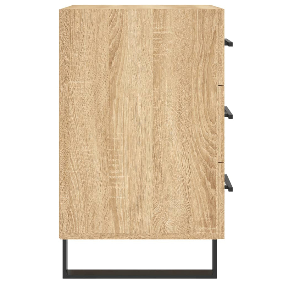 Nachtkastje 40X40X66 Cm Bewerkt Hout Kleurig Sonoma eiken