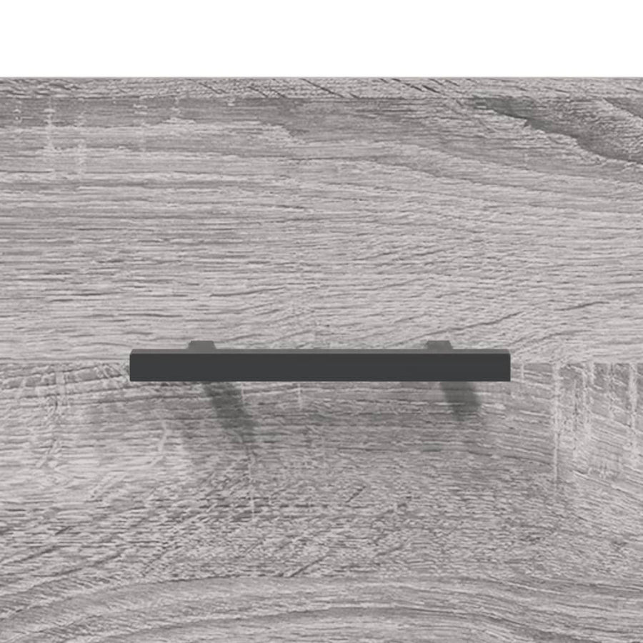 Nachtkastje 40X40X66 Cm Bewerkt Hout Eiken Grijs sonoma