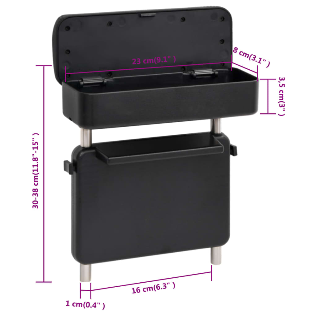 Armsteun Universeel 23X8X(30-38) Cm Abs Zwart