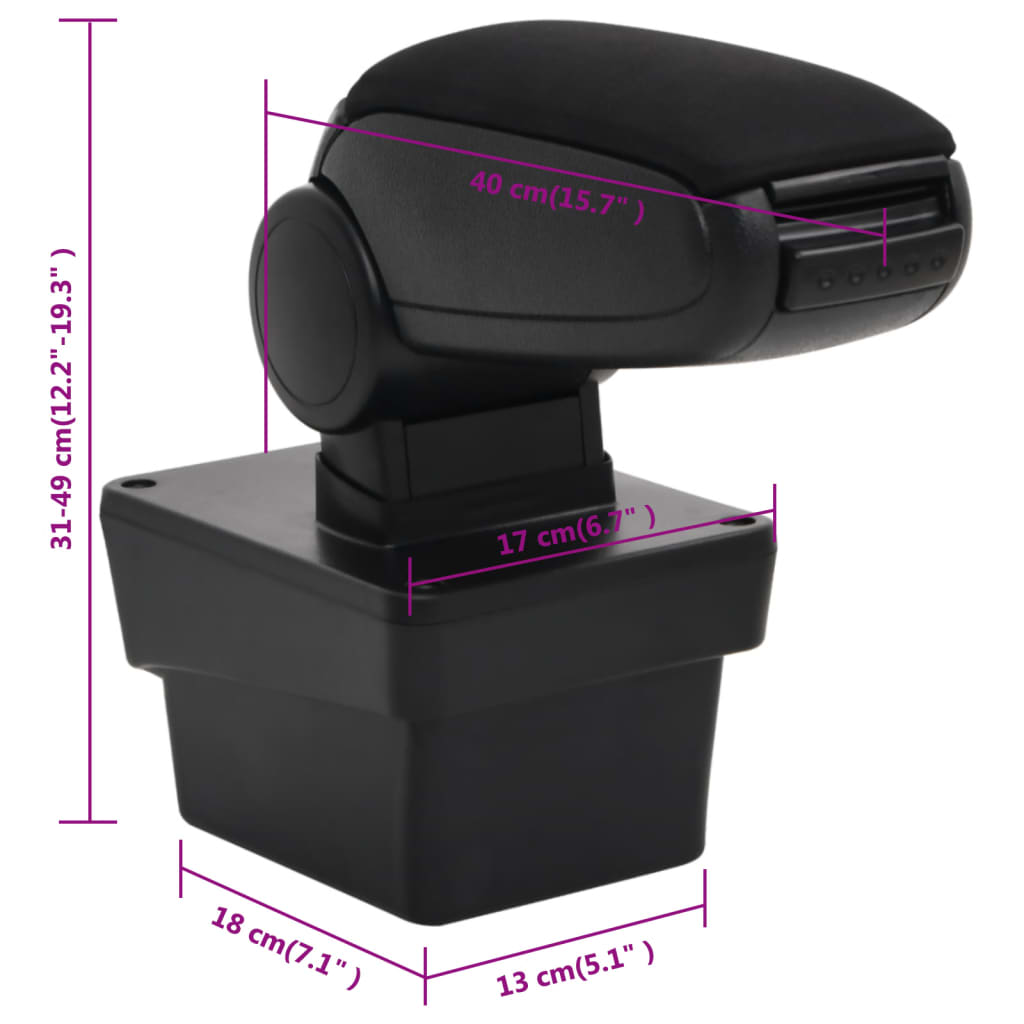 Armsteun 7X40X(3-49) Cm Abs Zwart skoda octavia (after 2014)
