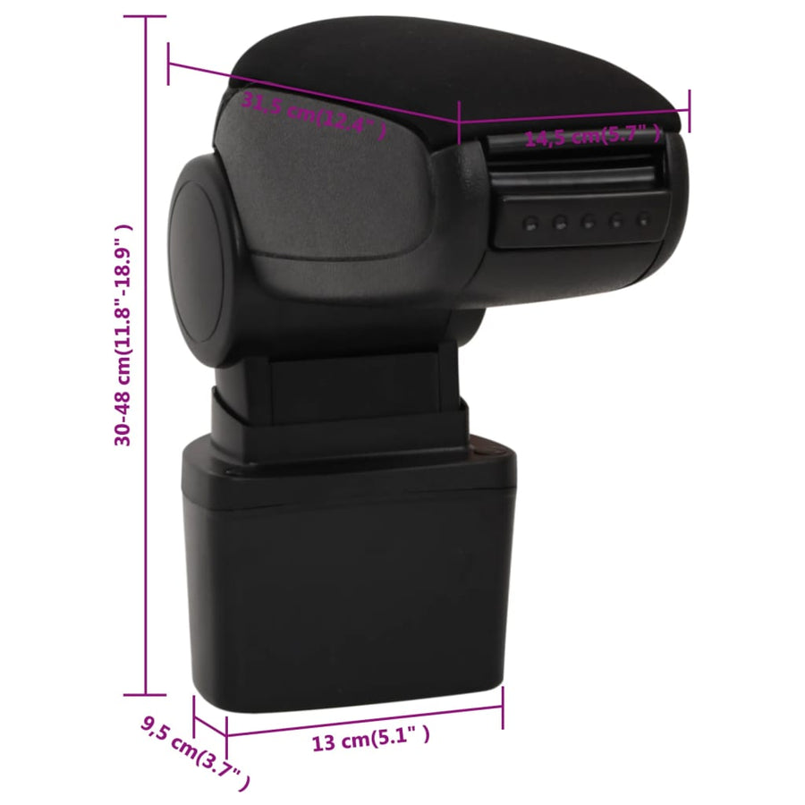 Armsteun 4,5X3,5X(30-48) Cm Abs Zwart nissan juke (after 2010)