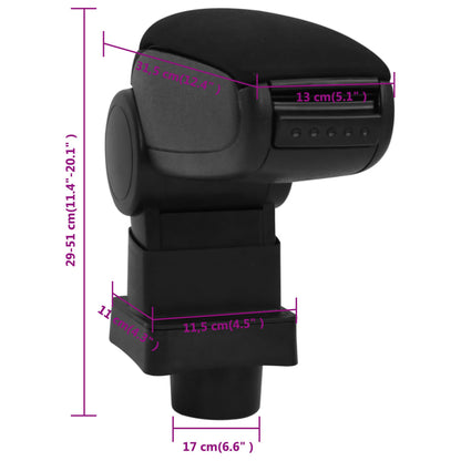 Armsteun 3X3,5X(29-5) Cm Abs Zwart citroen c-quatre (2009)/citroen c4