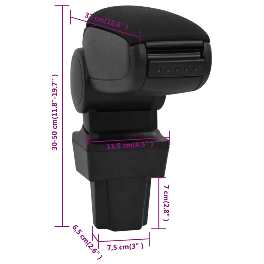 Armsteun ,5X32X(30-50) Cm Abs Zwart opel astra g (1998-2004)