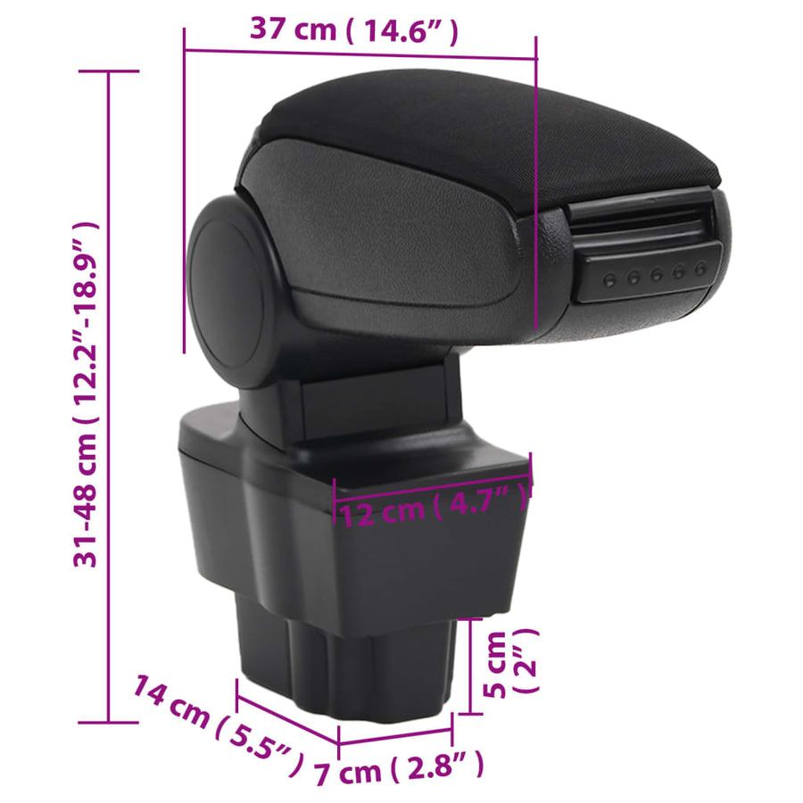 Armsteun 2X37X(3-48) Cm Abs Zwart opel corsa d (2007-2014)