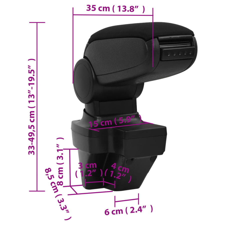 Armsteun 5X35X(33-49,5) Cm Abs Zwart renault clio lhd mk5 (after 2019)