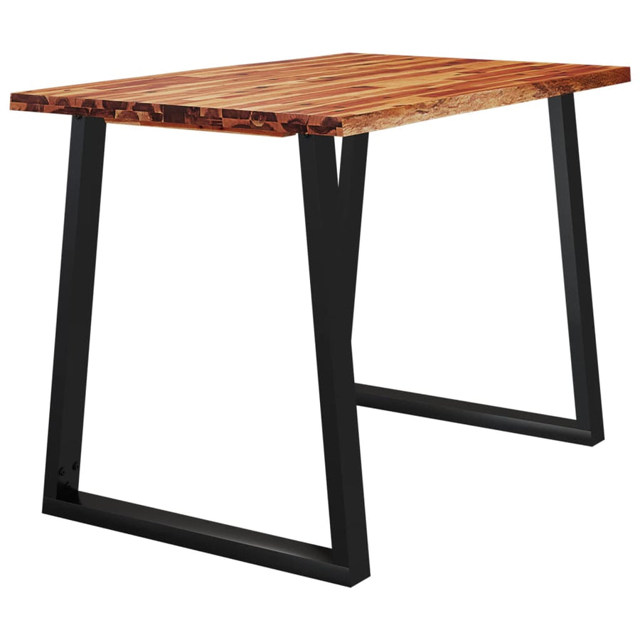 Eettafel Met Natuurlijke Rand Massief Acaciahout 110 x 70 x 75 cm