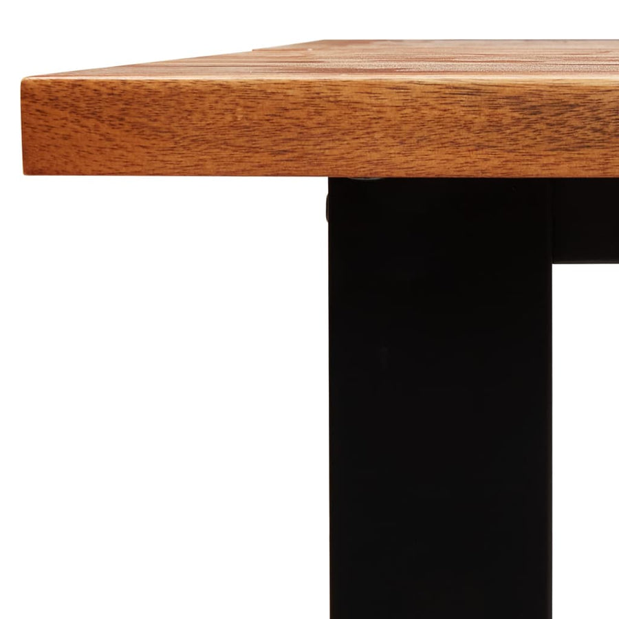 Eettafel Met Natuurlijke Rand Massief Acaciahout 160 x 80 x 75 cm