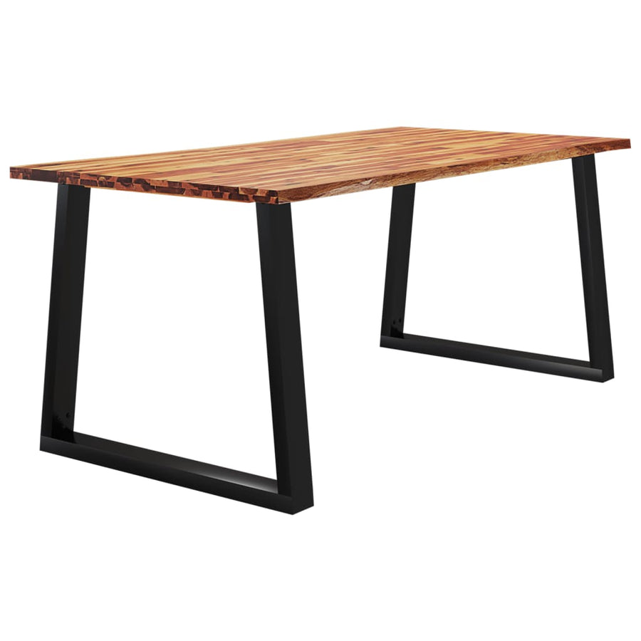 Eettafel Met Natuurlijke Rand Massief Acaciahout 180 x 90 x 75 cm