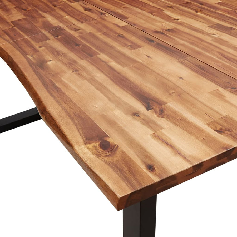 Eettafel Met Natuurlijke Rand Massief Acaciahout 180 x 90 x 75 cm