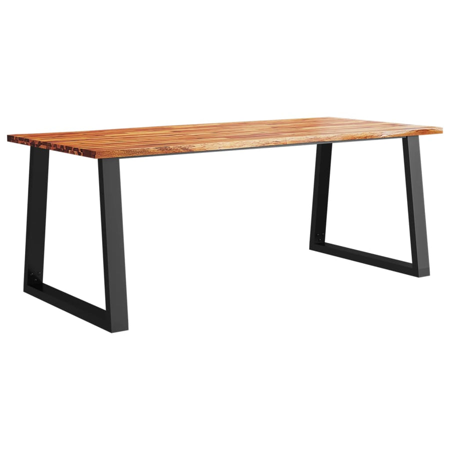 Eettafel Met Natuurlijke Rand Massief Acaciahout 200 x 90 x 75 cm