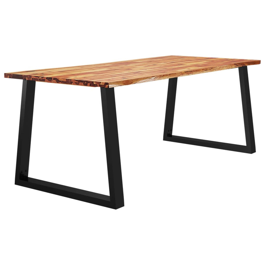 Eettafel Met Natuurlijke Rand Massief Acaciahout 200 x 90 x 75 cm