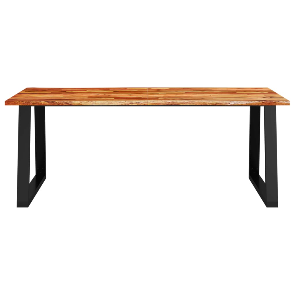 Eettafel Met Natuurlijke Rand Massief Acaciahout 200 x 90 x 75 cm